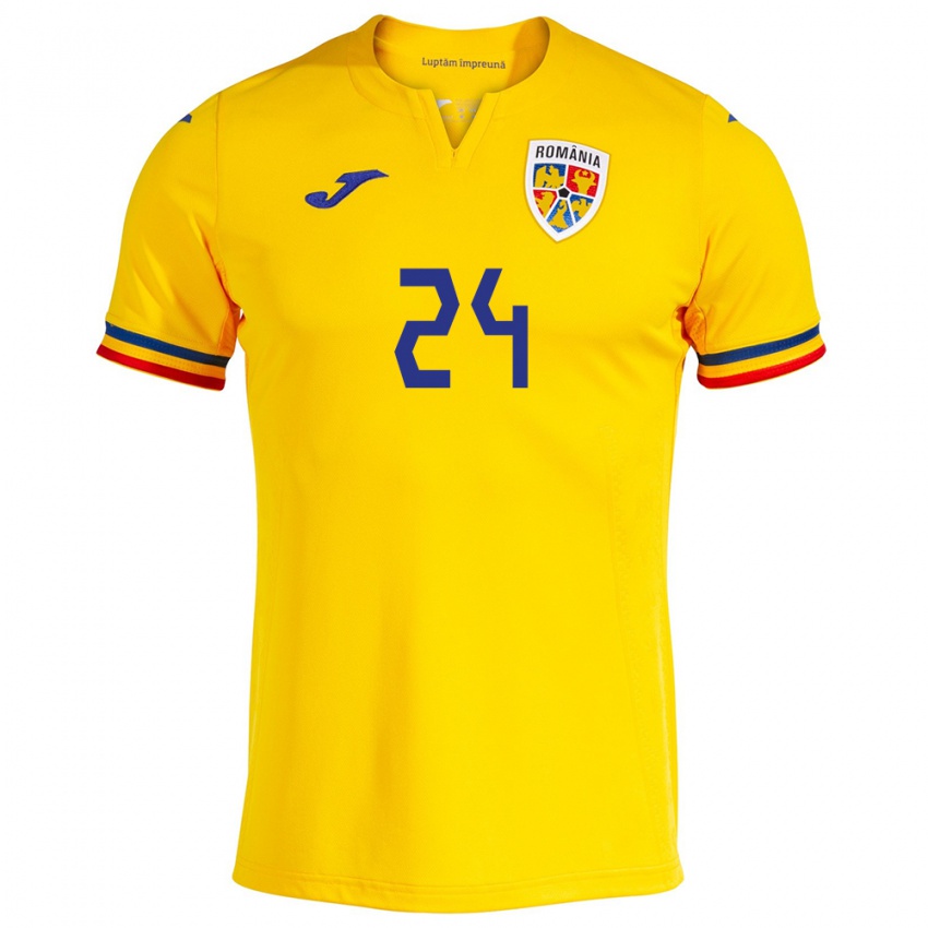 Herren Rumänische Mădălina Tătar #24 Gelb Heimtrikot Trikot 24-26 T-Shirt Österreich