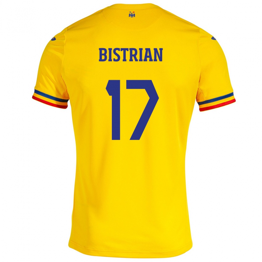 Herren Rumänische Claudia Bistrian #17 Gelb Heimtrikot Trikot 24-26 T-Shirt Österreich