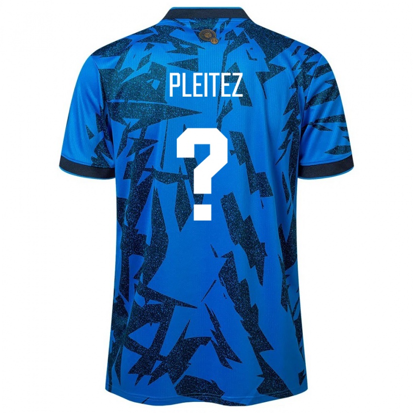 Herren El Salvador Óscar Pleitez #0 Blau Heimtrikot Trikot 24-26 T-Shirt Österreich