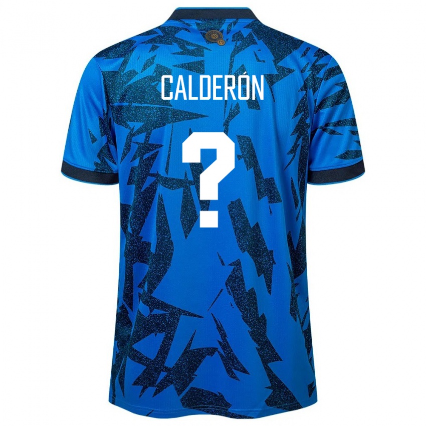 Herren El Salvador Paola Calderón #0 Blau Heimtrikot Trikot 24-26 T-Shirt Österreich