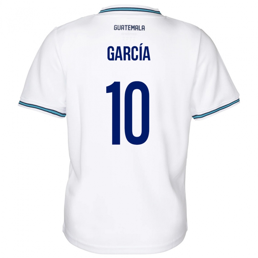 Herren Guatemala Gabriel García #10 Weiß Heimtrikot Trikot 24-26 T-Shirt Österreich