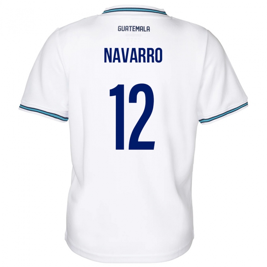 Herren Guatemala Kenderson Navarro #12 Weiß Heimtrikot Trikot 24-26 T-Shirt Österreich