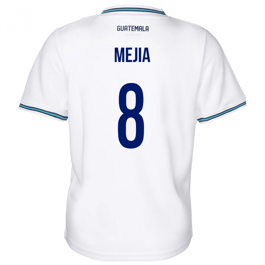Herren Guatemala Robert Mejia #8 Weiß Heimtrikot Trikot 24-26 T-Shirt Österreich