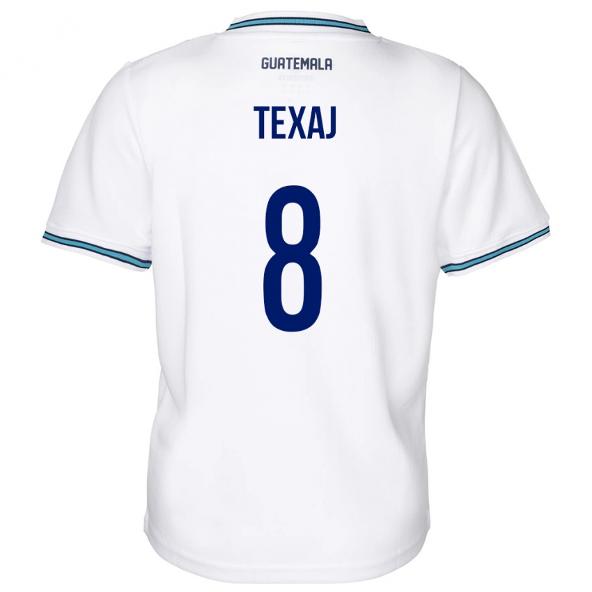 Herren Guatemala Elisa Texaj #8 Weiß Heimtrikot Trikot 24-26 T-Shirt Österreich