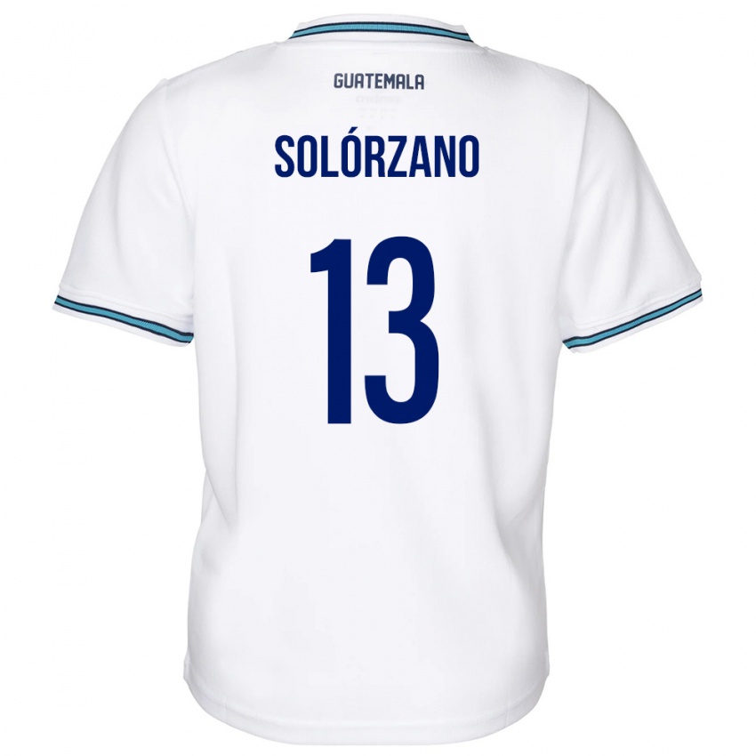 Herren Guatemala Aisha Solórzano #13 Weiß Heimtrikot Trikot 24-26 T-Shirt Österreich