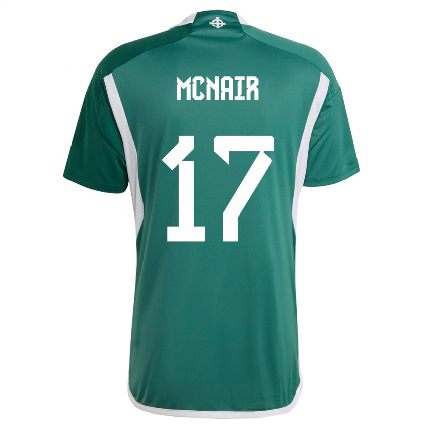 Herren Nordirland Paddy Mcnair #17 Grün Heimtrikot Trikot 24-26 T-Shirt Österreich