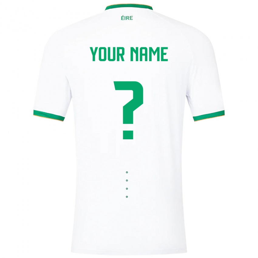Herren Irische Ihren Namen #0 Weiß Auswärtstrikot Trikot 24-26 T-Shirt Österreich