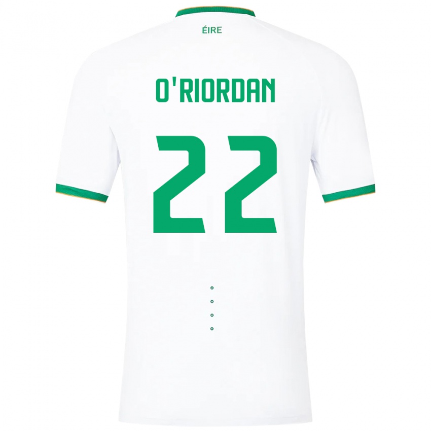 Herren Irische Connor O'riordan #22 Weiß Auswärtstrikot Trikot 24-26 T-Shirt Österreich