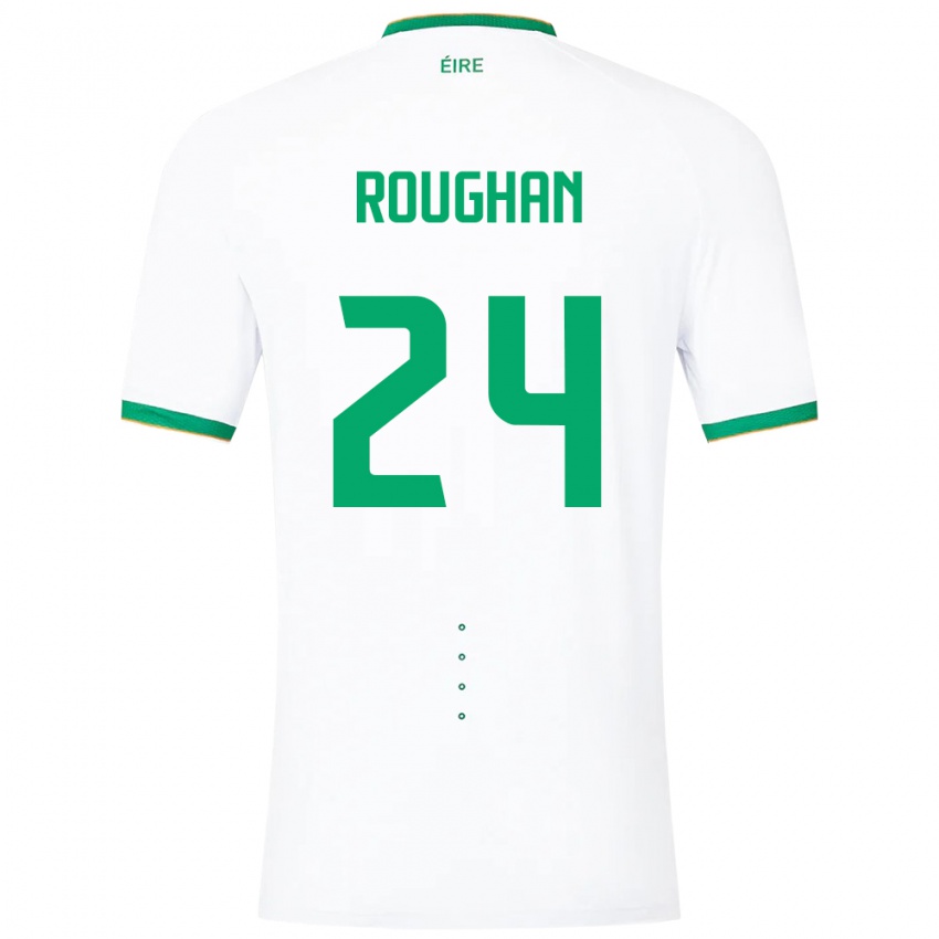 Herren Irische Sean Roughan #24 Weiß Auswärtstrikot Trikot 24-26 T-Shirt Österreich