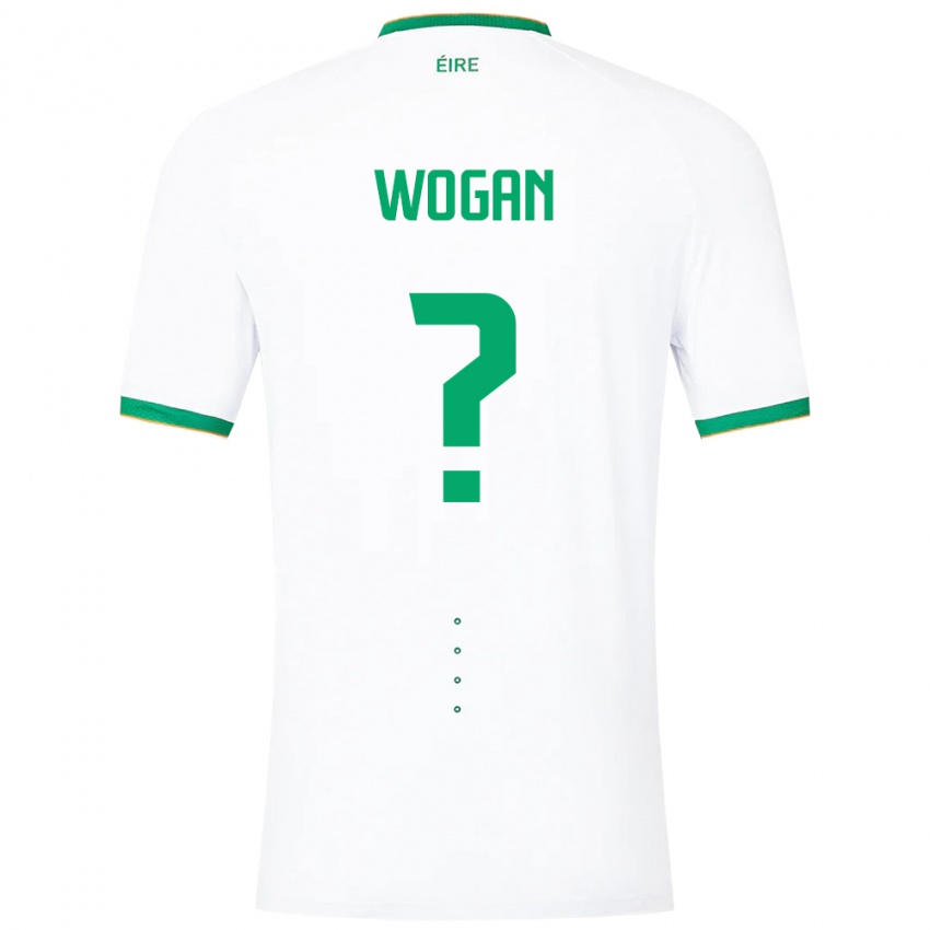 Herren Irische Andrew Wogan #0 Weiß Auswärtstrikot Trikot 24-26 T-Shirt Österreich