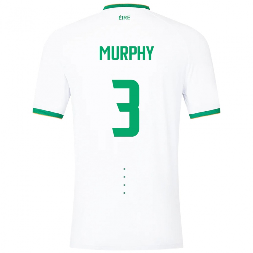 Herren Irische Alex Murphy #3 Weiß Auswärtstrikot Trikot 24-26 T-Shirt Österreich