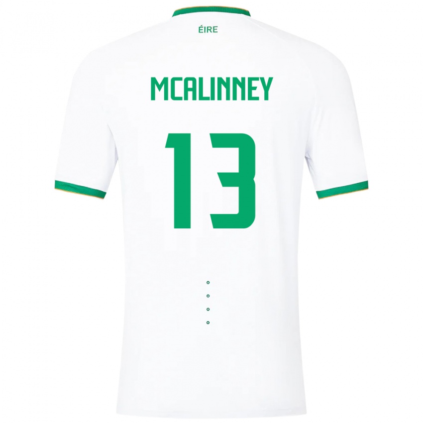 Herren Irische Liam Mcalinney #13 Weiß Auswärtstrikot Trikot 24-26 T-Shirt Österreich
