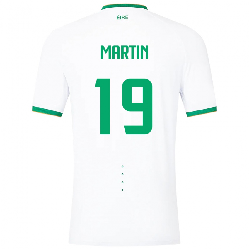 Herren Irische William Martin #19 Weiß Auswärtstrikot Trikot 24-26 T-Shirt Österreich