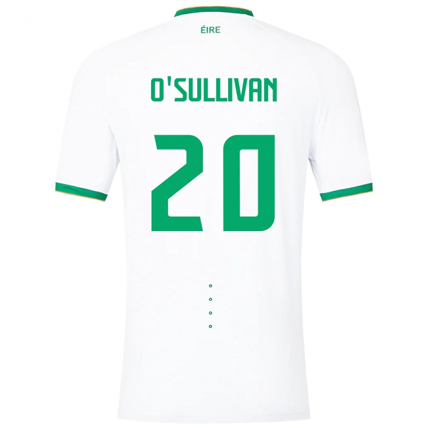 Herren Irische Cathal O'sullivan #20 Weiß Auswärtstrikot Trikot 24-26 T-Shirt Österreich