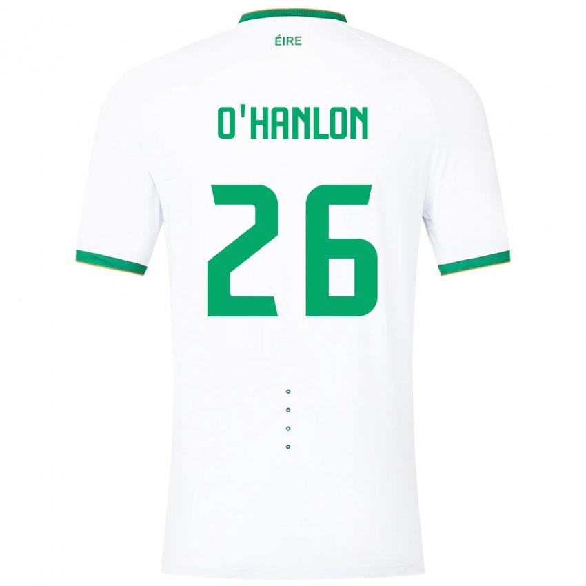 Herren Irische Tara O'hanlon #26 Weiß Auswärtstrikot Trikot 24-26 T-Shirt Österreich