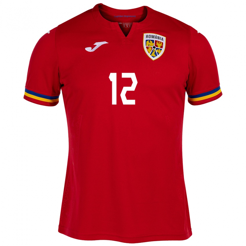 Herren Rumänische Horaţiu Moldovan #12 Rot Auswärtstrikot Trikot 24-26 T-Shirt Österreich