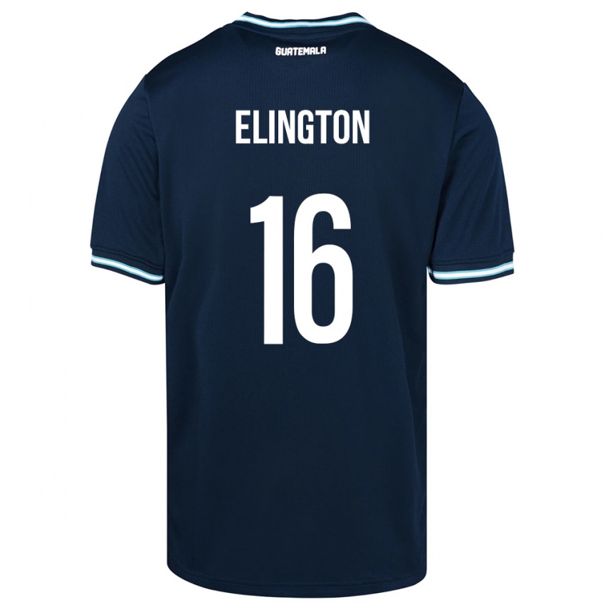 Herren Guatemala Elvi Elington #16 Blau Auswärtstrikot Trikot 24-26 T-Shirt Österreich