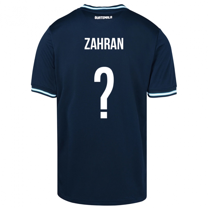 Herren Guatemala William Zahran #0 Blau Auswärtstrikot Trikot 24-26 T-Shirt Österreich