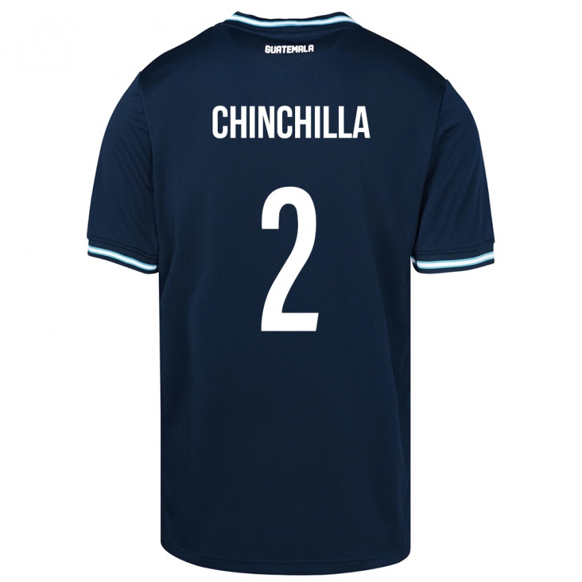 Herren Guatemala Nicolás Chinchilla #2 Blau Auswärtstrikot Trikot 24-26 T-Shirt Österreich