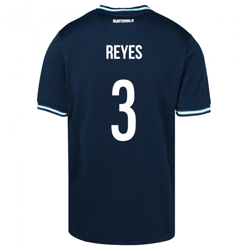 Herren Guatemala Martha Reyes #3 Blau Auswärtstrikot Trikot 24-26 T-Shirt Österreich