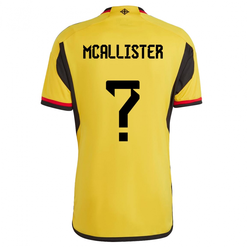 Herren Nordirland Sean Mcallister #0 Weiß Auswärtstrikot Trikot 24-26 T-Shirt Österreich