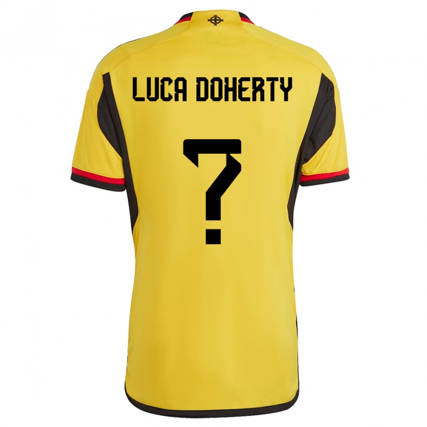 Herren Nordirland Luca Doherty #0 Weiß Auswärtstrikot Trikot 24-26 T-Shirt Österreich
