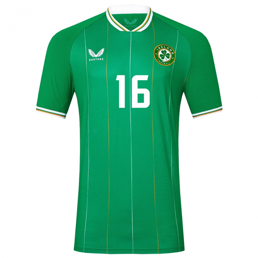 Damen Irische Caoimhín Kelleher #16 Grün Heimtrikot Trikot 24-26 T-Shirt Österreich