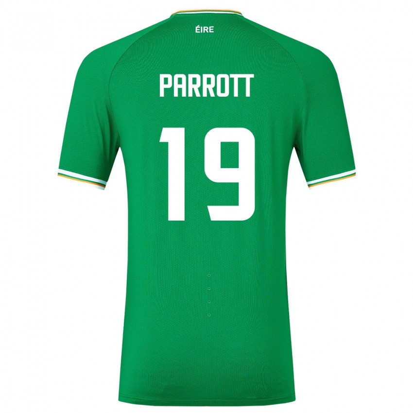 Damen Irische Troy Parrott #19 Grün Heimtrikot Trikot 24-26 T-Shirt Österreich