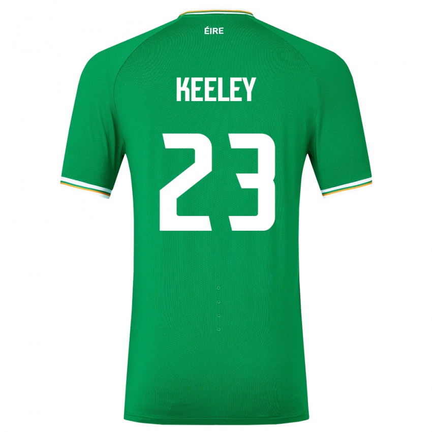 Damen Irische Josh Keeley #23 Grün Heimtrikot Trikot 24-26 T-Shirt Österreich