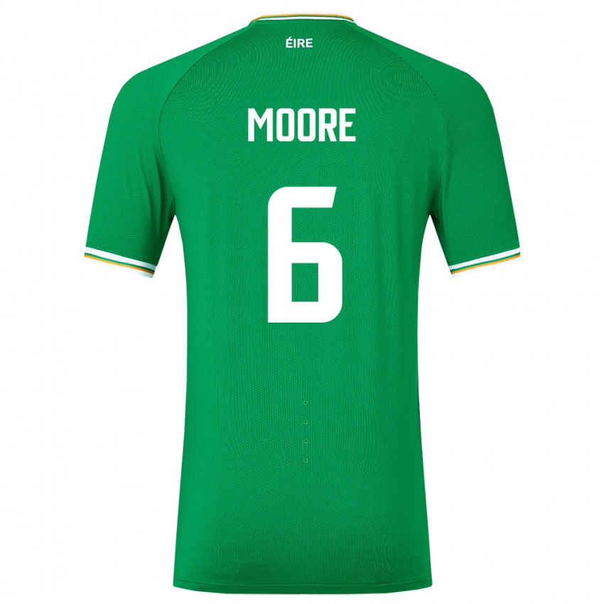 Damen Irische Matthew Moore #6 Grün Heimtrikot Trikot 24-26 T-Shirt Österreich