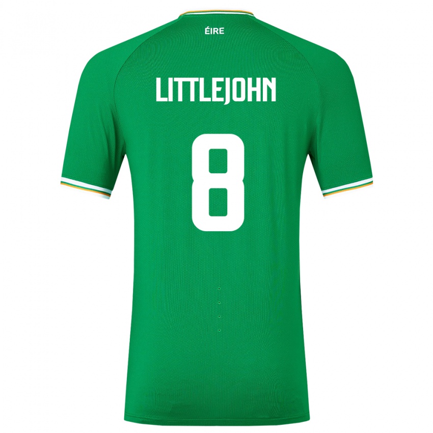 Damen Irische Ruesha Littlejohn #8 Grün Heimtrikot Trikot 24-26 T-Shirt Österreich