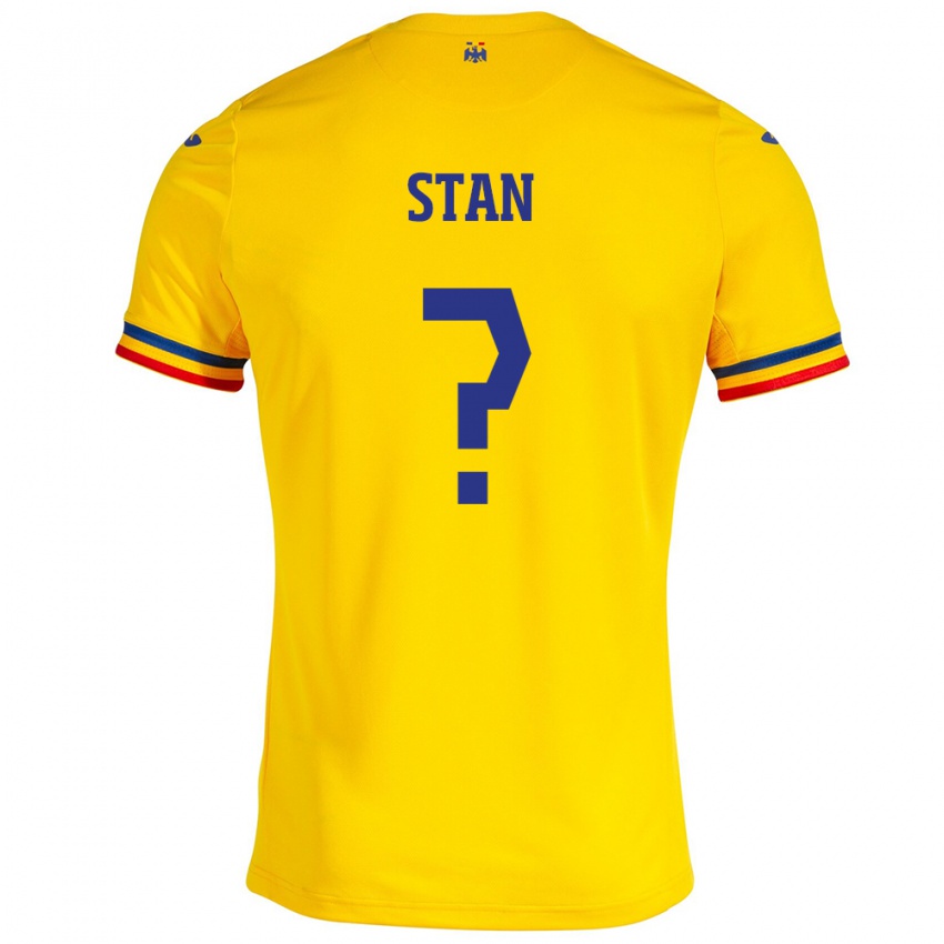 Damen Rumänische Alexandru Stan #0 Gelb Heimtrikot Trikot 24-26 T-Shirt Österreich