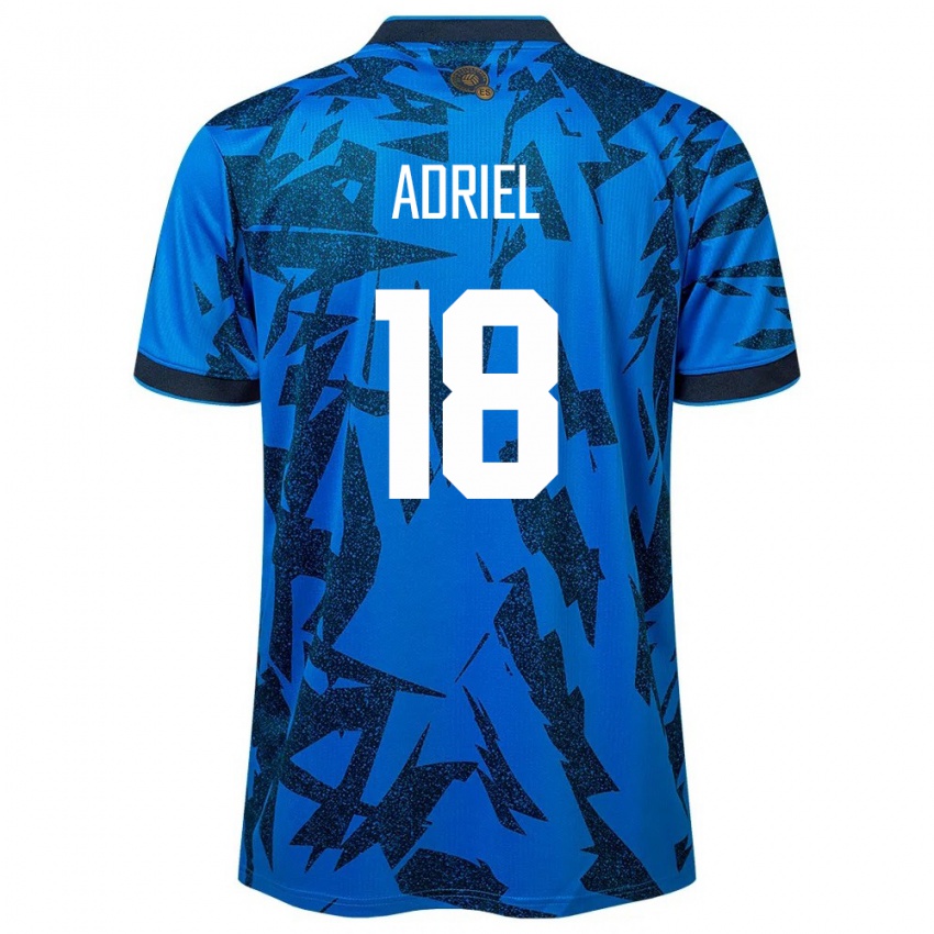 Damen El Salvador Adriel Martínez #18 Blau Heimtrikot Trikot 24-26 T-Shirt Österreich