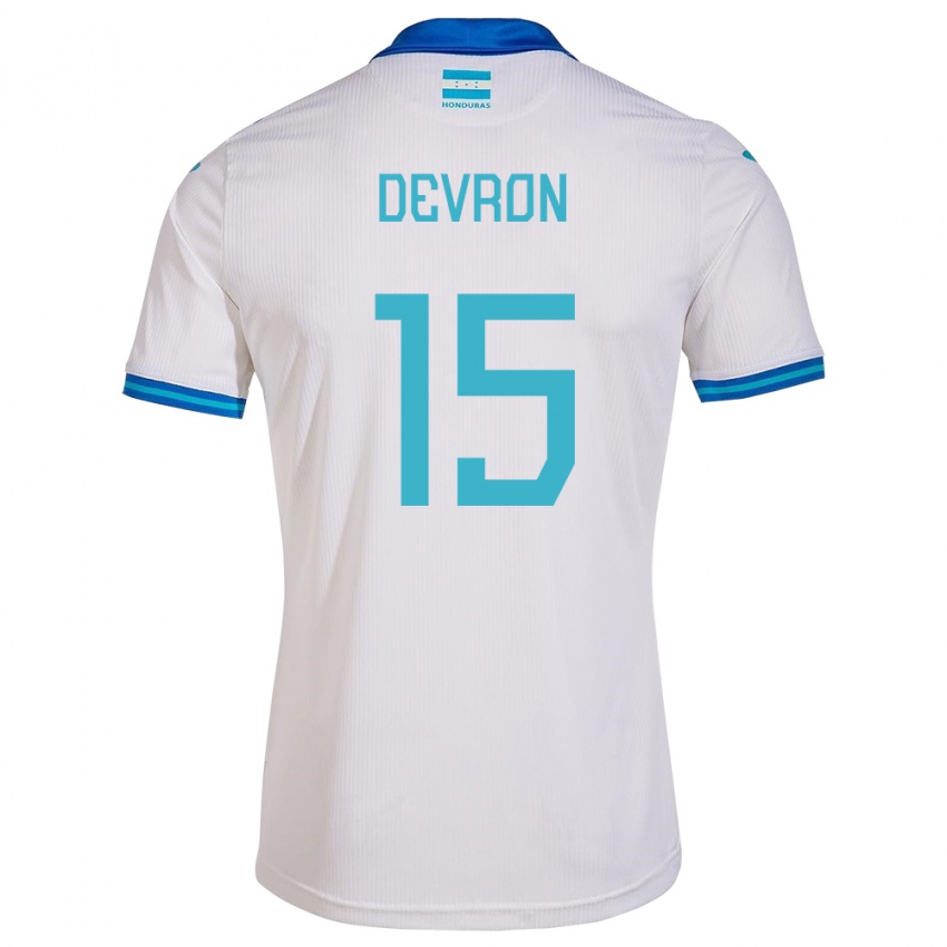 Damen Honduras Devron García #15 Weiß Heimtrikot Trikot 24-26 T-Shirt Österreich