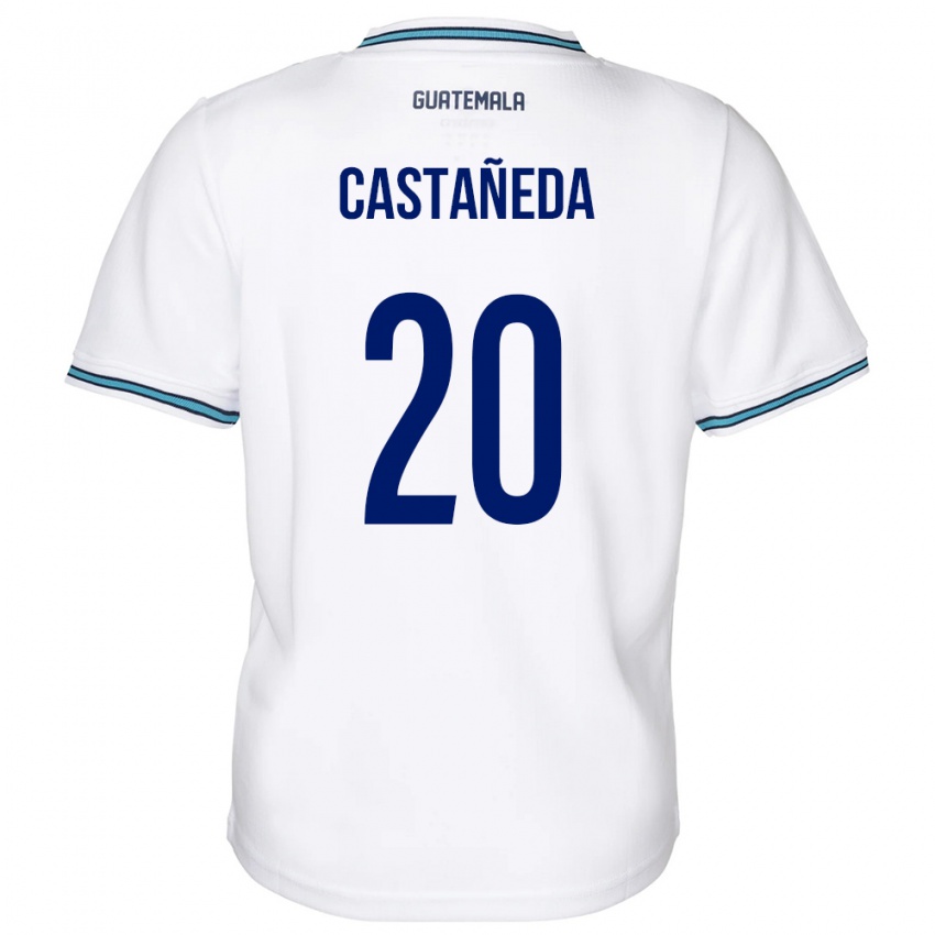Damen Guatemala Brayam Castañeda #20 Weiß Heimtrikot Trikot 24-26 T-Shirt Österreich