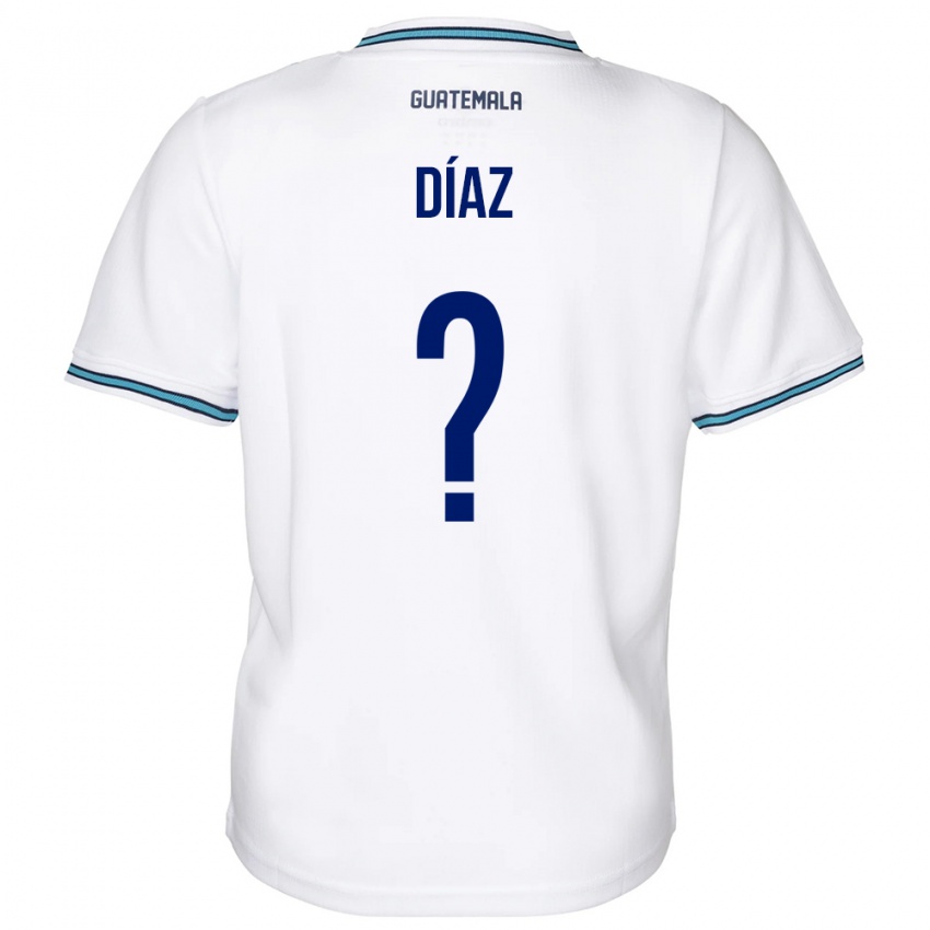 Damen Guatemala Hendryck Díaz #0 Weiß Heimtrikot Trikot 24-26 T-Shirt Österreich