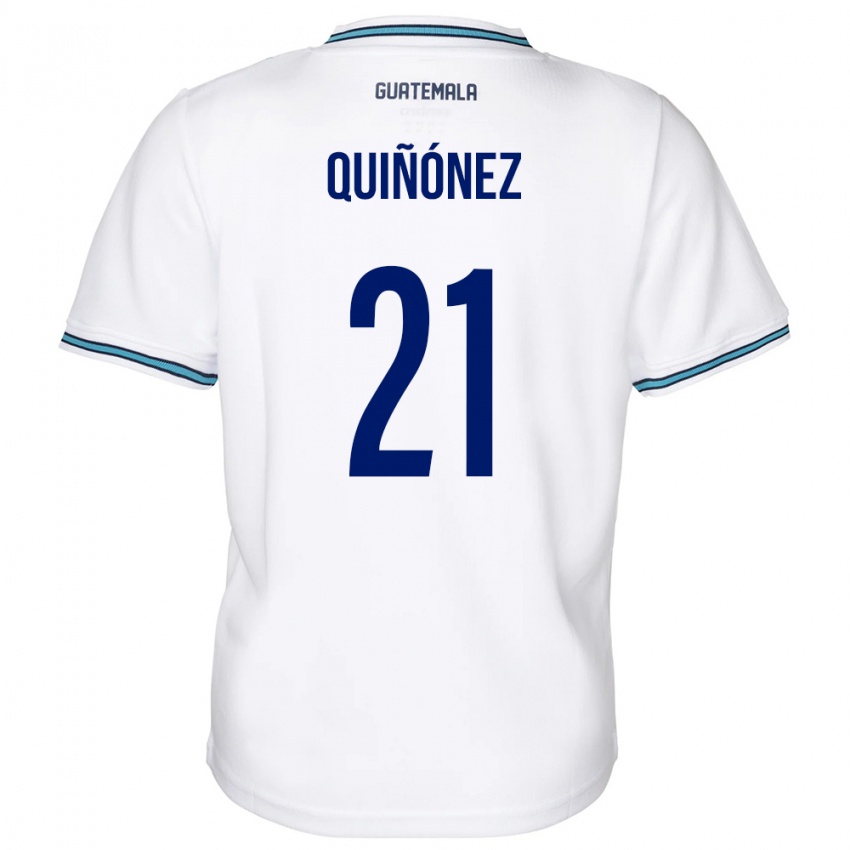 Damen Guatemala Andrea Quiñónez #21 Weiß Heimtrikot Trikot 24-26 T-Shirt Österreich