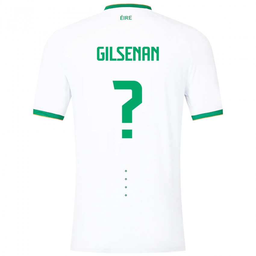 Damen Irische Zak Gilsenan #0 Weiß Auswärtstrikot Trikot 24-26 T-Shirt Österreich