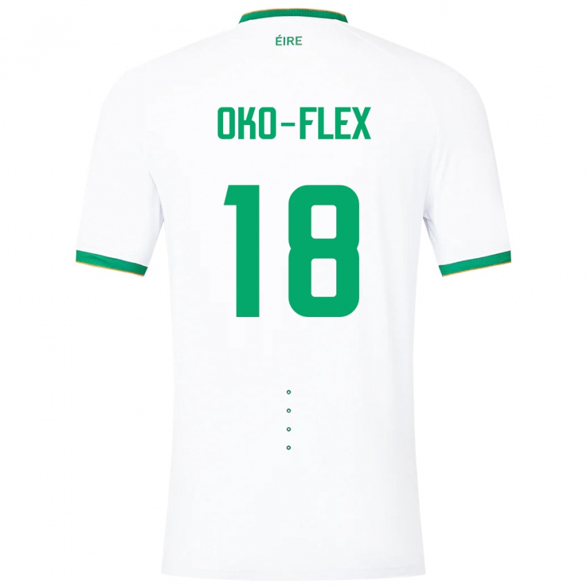 Damen Irische Armstrong Oko-Flex #18 Weiß Auswärtstrikot Trikot 24-26 T-Shirt Österreich