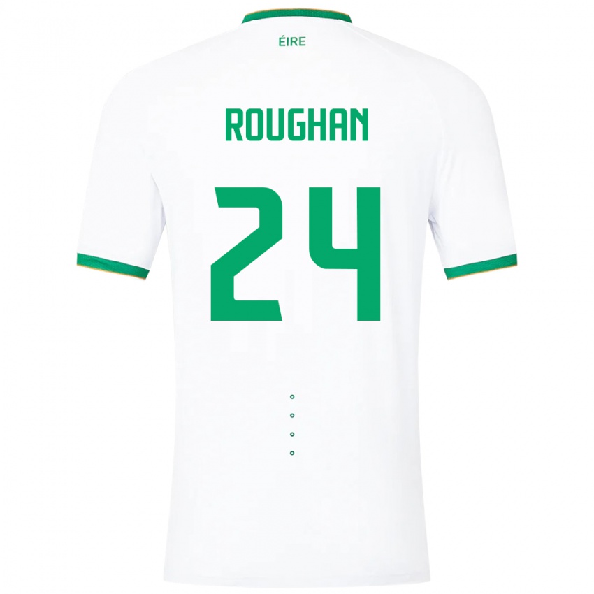 Damen Irische Sean Roughan #24 Weiß Auswärtstrikot Trikot 24-26 T-Shirt Österreich