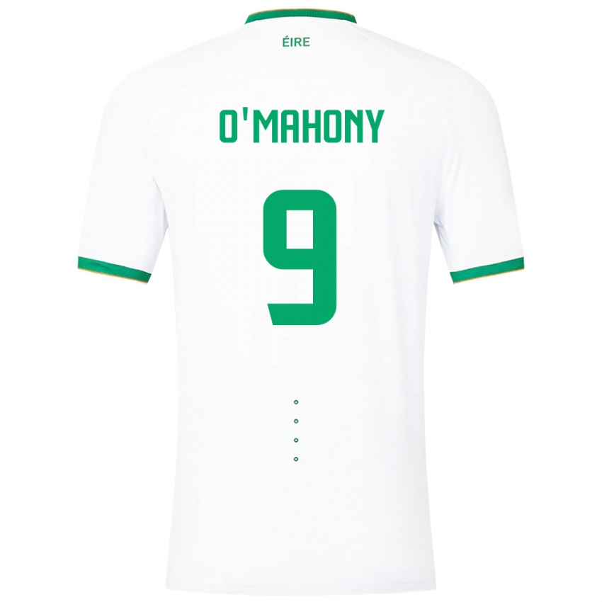 Damen Irische Mark O'mahony #9 Weiß Auswärtstrikot Trikot 24-26 T-Shirt Österreich