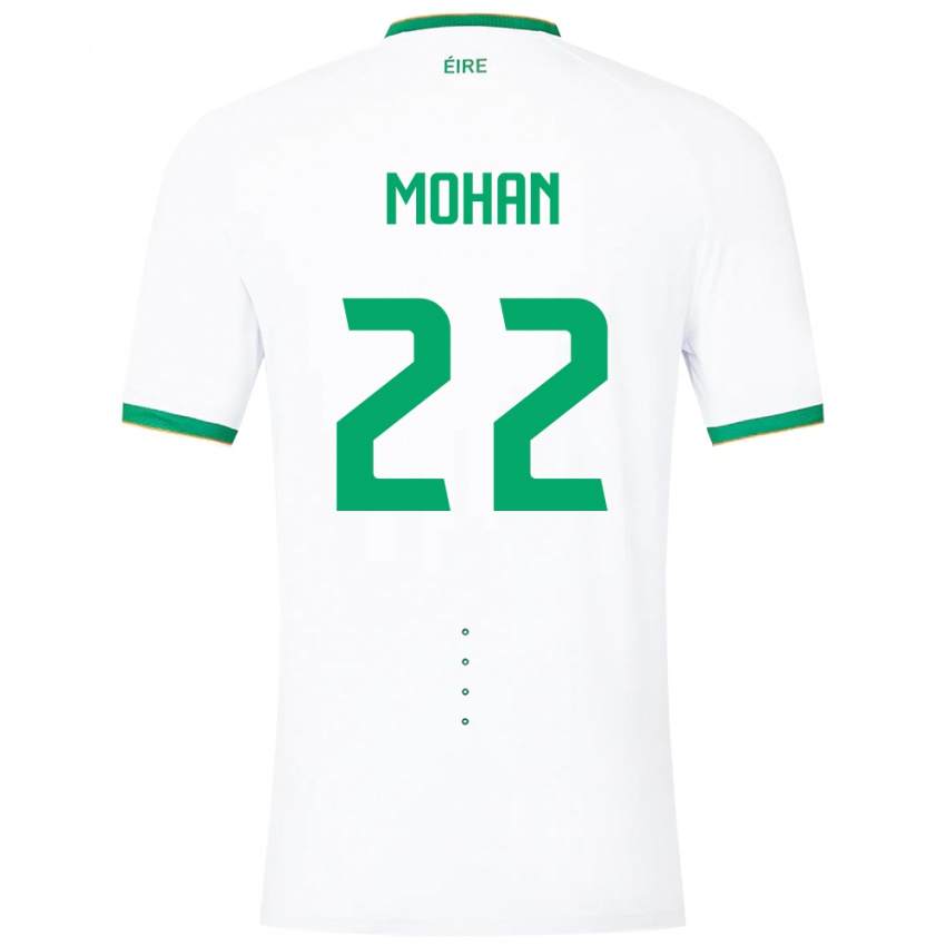 Damen Irische Stephen Mohan #22 Weiß Auswärtstrikot Trikot 24-26 T-Shirt Österreich