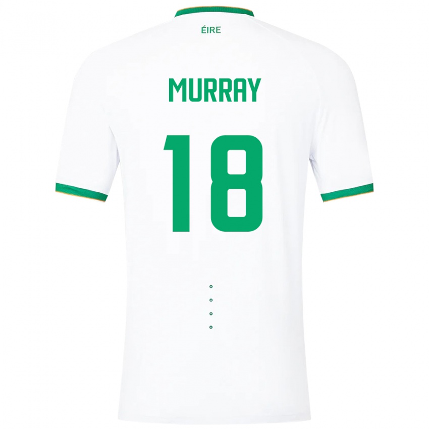 Damen Irische Matthew Murray #18 Weiß Auswärtstrikot Trikot 24-26 T-Shirt Österreich