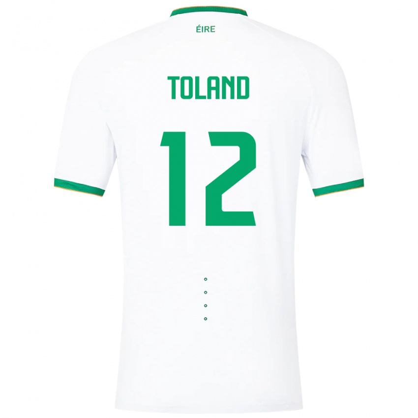 Damen Irische Tyler Toland #12 Weiß Auswärtstrikot Trikot 24-26 T-Shirt Österreich