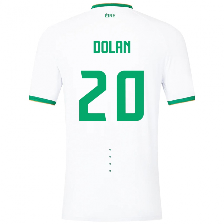 Damen Irische Ellen Dolan #20 Weiß Auswärtstrikot Trikot 24-26 T-Shirt Österreich