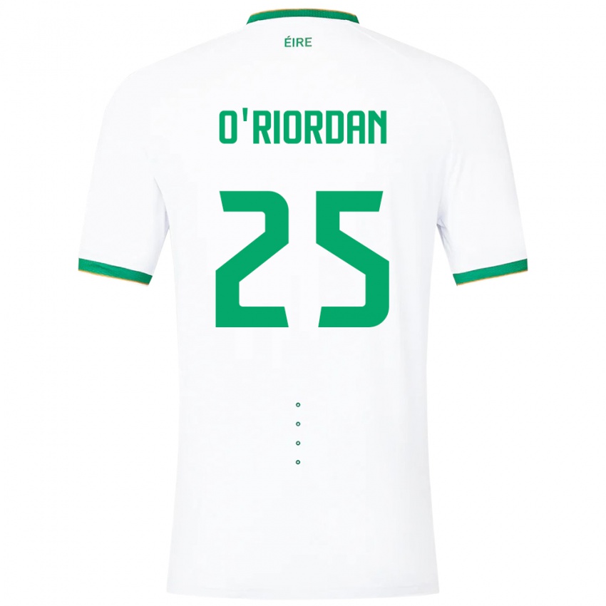 Damen Irische Claire O'riordan #25 Weiß Auswärtstrikot Trikot 24-26 T-Shirt Österreich