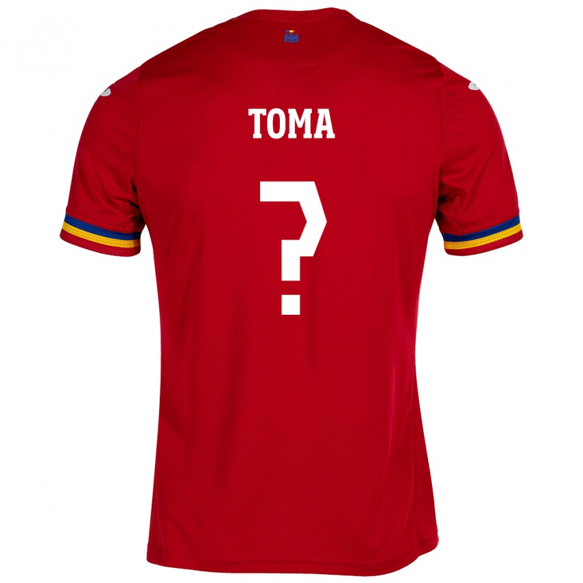 Damen Rumänische Mihai Toma #0 Rot Auswärtstrikot Trikot 24-26 T-Shirt Österreich