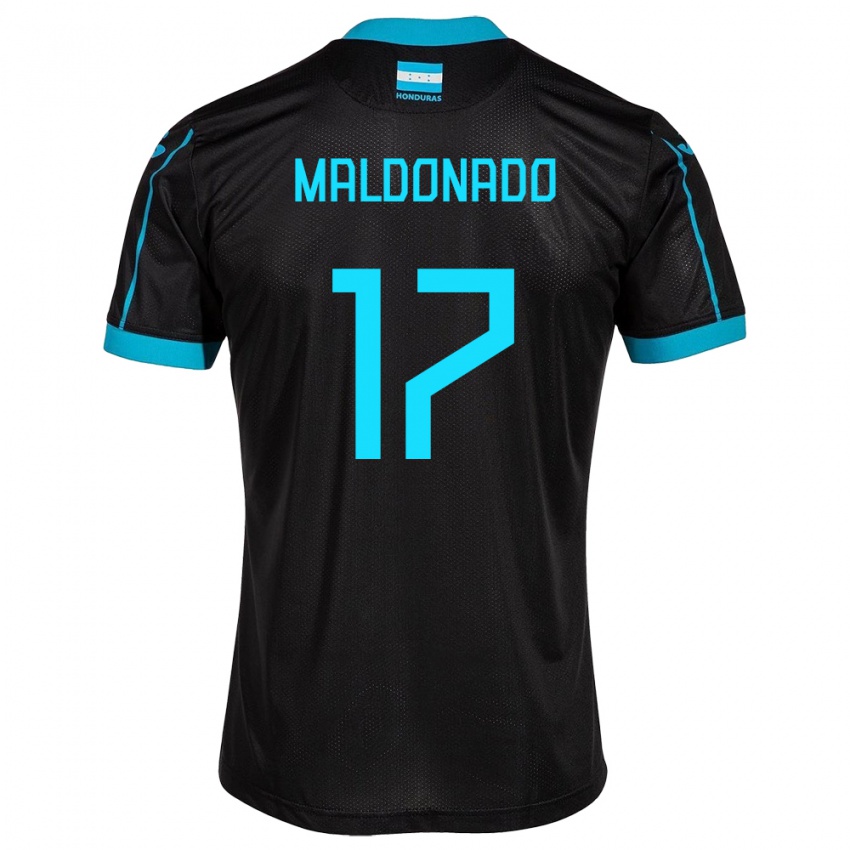 Damen Honduras Axel Maldonado #17 Schwarz Auswärtstrikot Trikot 24-26 T-Shirt Österreich