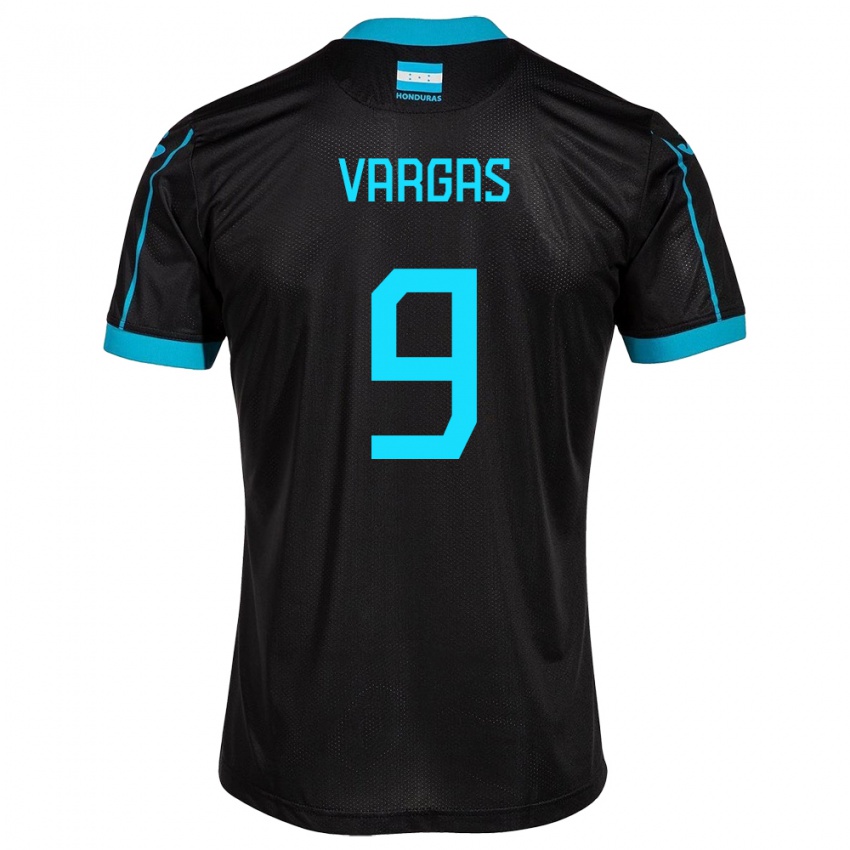 Damen Honduras Nayrobi Vargas #9 Schwarz Auswärtstrikot Trikot 24-26 T-Shirt Österreich