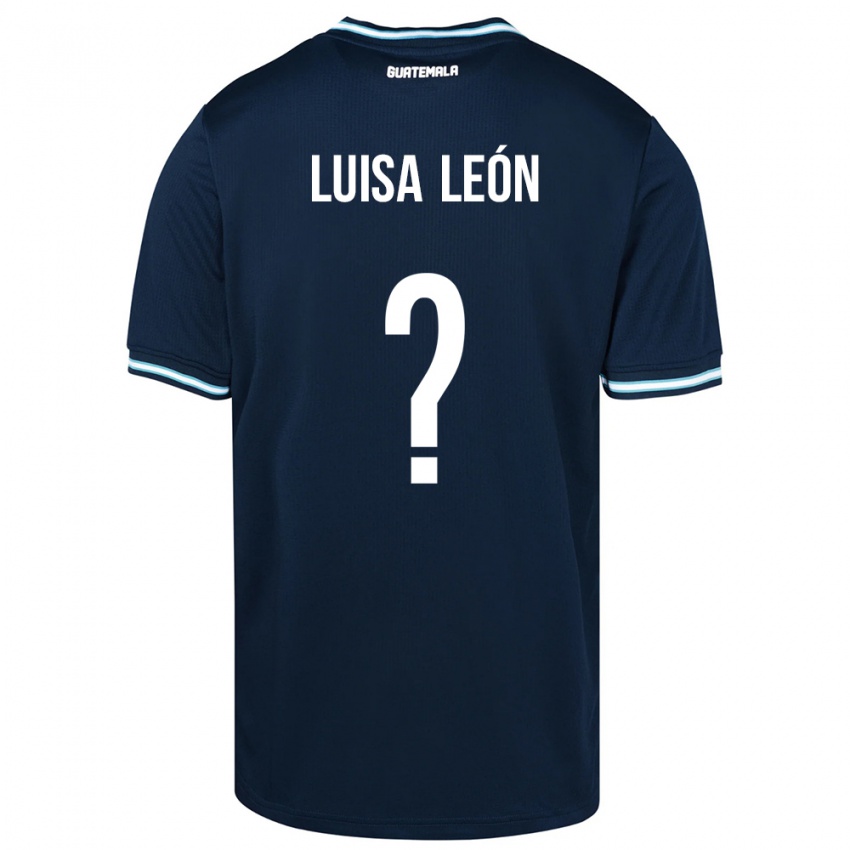 Damen Guatemala Luisa León #0 Blau Auswärtstrikot Trikot 24-26 T-Shirt Österreich